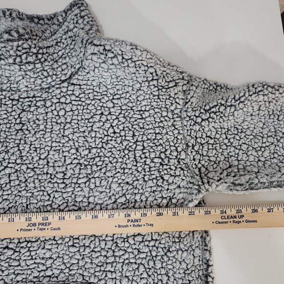 EDDIE BAUER Sherpa Fleece Sweater Womens L Large Turtleneck High Neck Sweatshirt - Picture 3 of 8